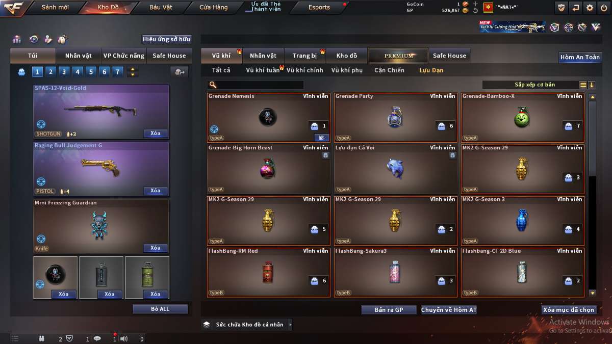 shop acc cf uy tin gia re